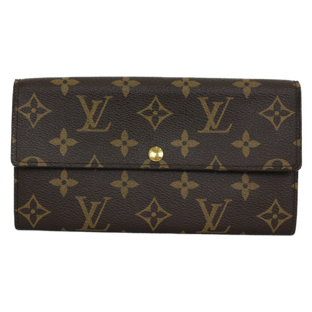 LOUIS VUITTON Portefeuille Sarah Monogram Brown Long Wallet